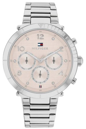 Tommy Hilfiger Damen Uhr 3 Zeiger Multifunktionsanzeige Edelstahl Silber 1782488