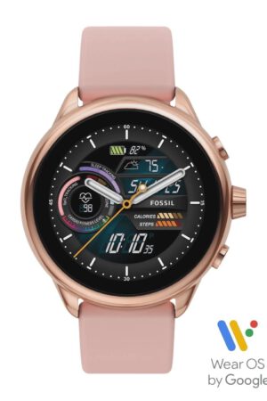 Fossil Damen Touchscreen Smartwatch 6 Generation Silikon Rose FTW4071