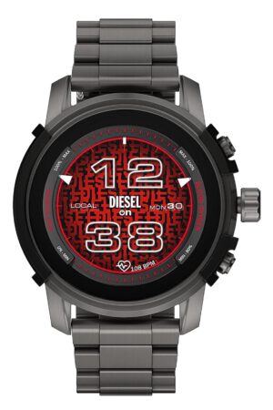 Diesel Smartwatch Herren mit Edelstahl Armband Grau DZT2042