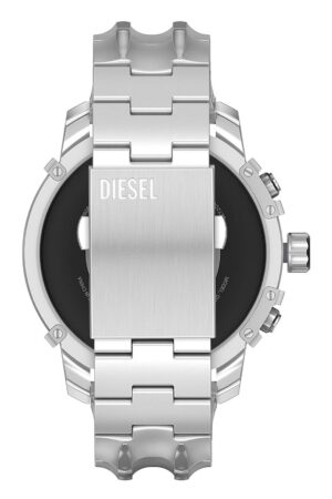 Diesel Smartwatch Herren mit Edelstahl Armband Silber DZT2040