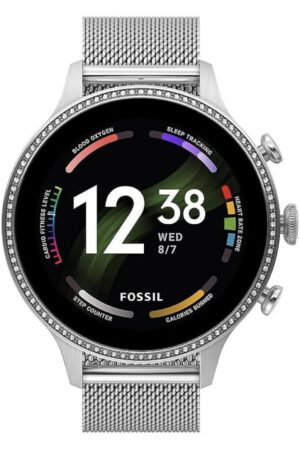 Fossil Damen Smartwatch 6 Generation Edelstahl Silber