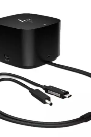 HP G4 280W Thunderbolt Dock – Schwarz mit 280W Netzteil