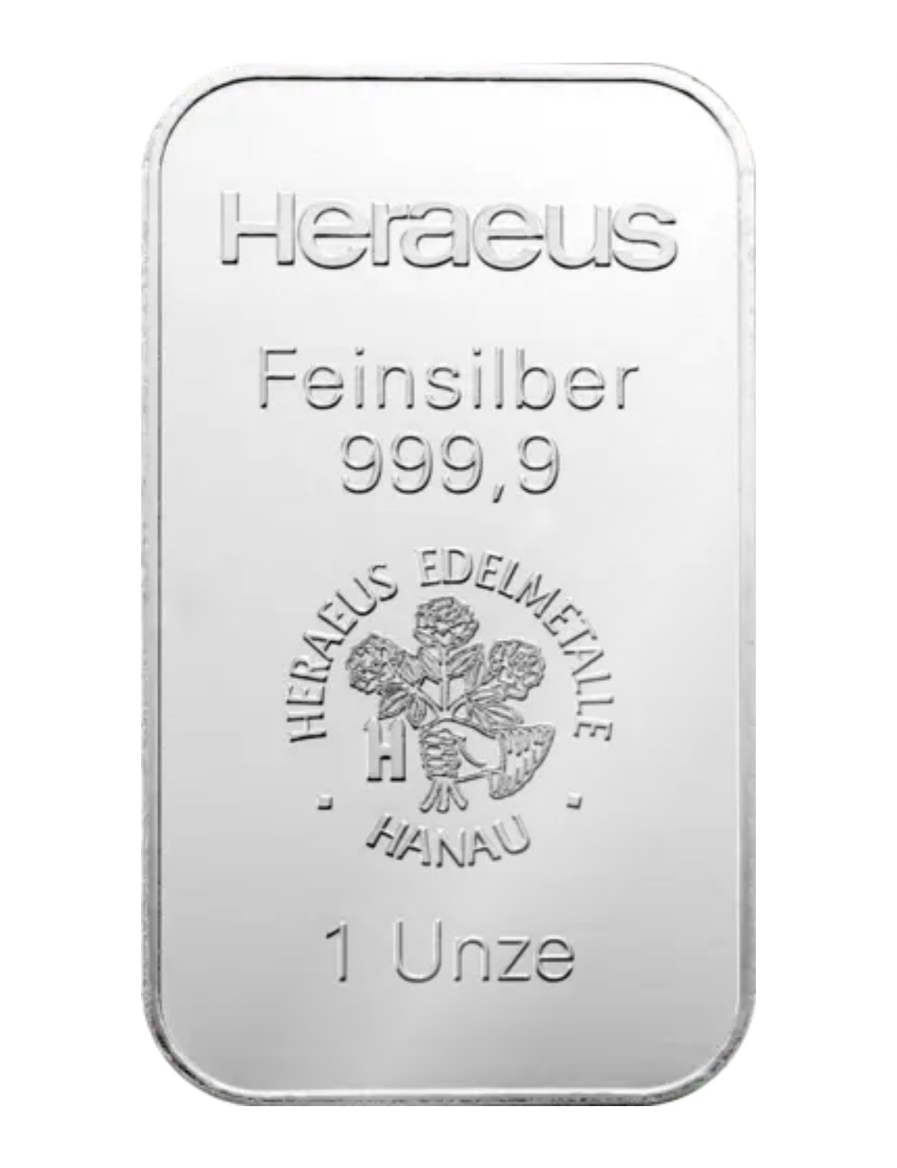 Silberbarren Heraeus 1 Oz Silber 999.9