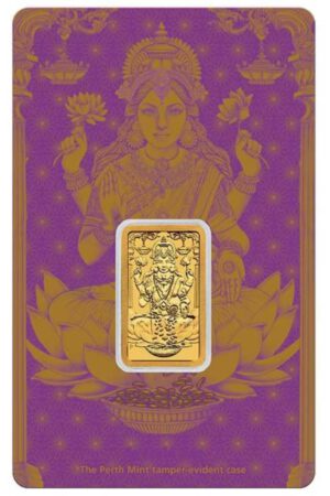 Perth Mint Goldbarren Diwali Lakshmi 5 Gramm 999.9 Gold im original Blister