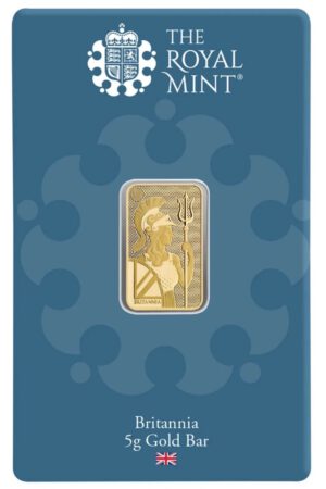 Royal Mint Goldbarren Britannia 5 Gramm 999.9 Gold im original Blister