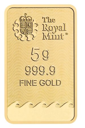 Royal Mint Goldbarren Britannia 5 Gramm 999.9 Gold im original Blister