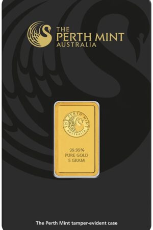 Perth Mint Goldbarren 5 Gramm 999.9 Gold im original Blister