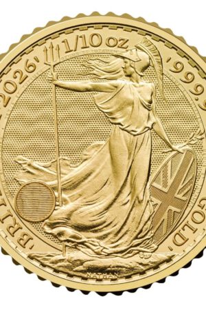 Britannia Goldmünze 1/10 Oz 999.9 Gold 10 Pounds prägefrisch 2026